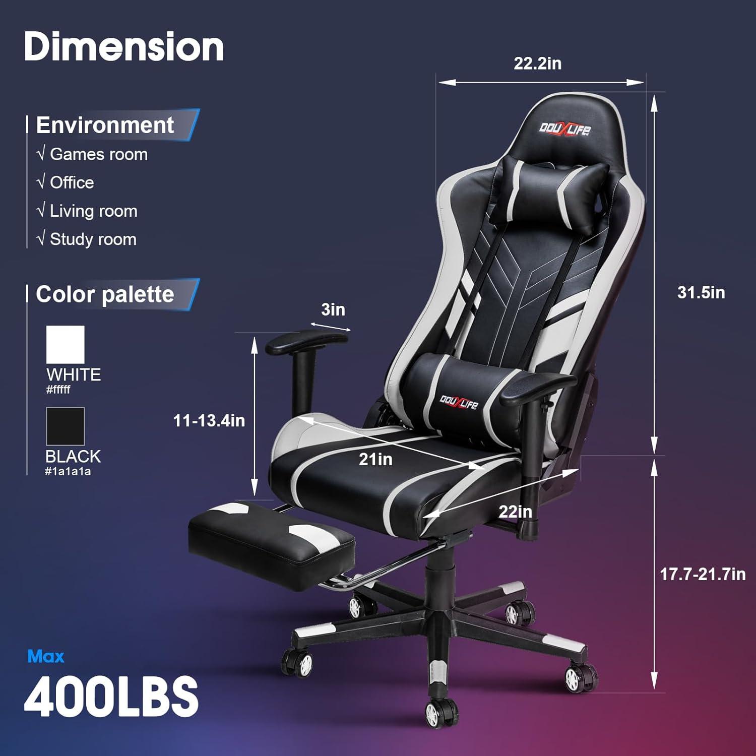 Gaming Stuhl mit 7 Punkt Massage und