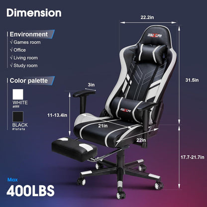 Gaming Stuhl mit 7 Punkt Massage und