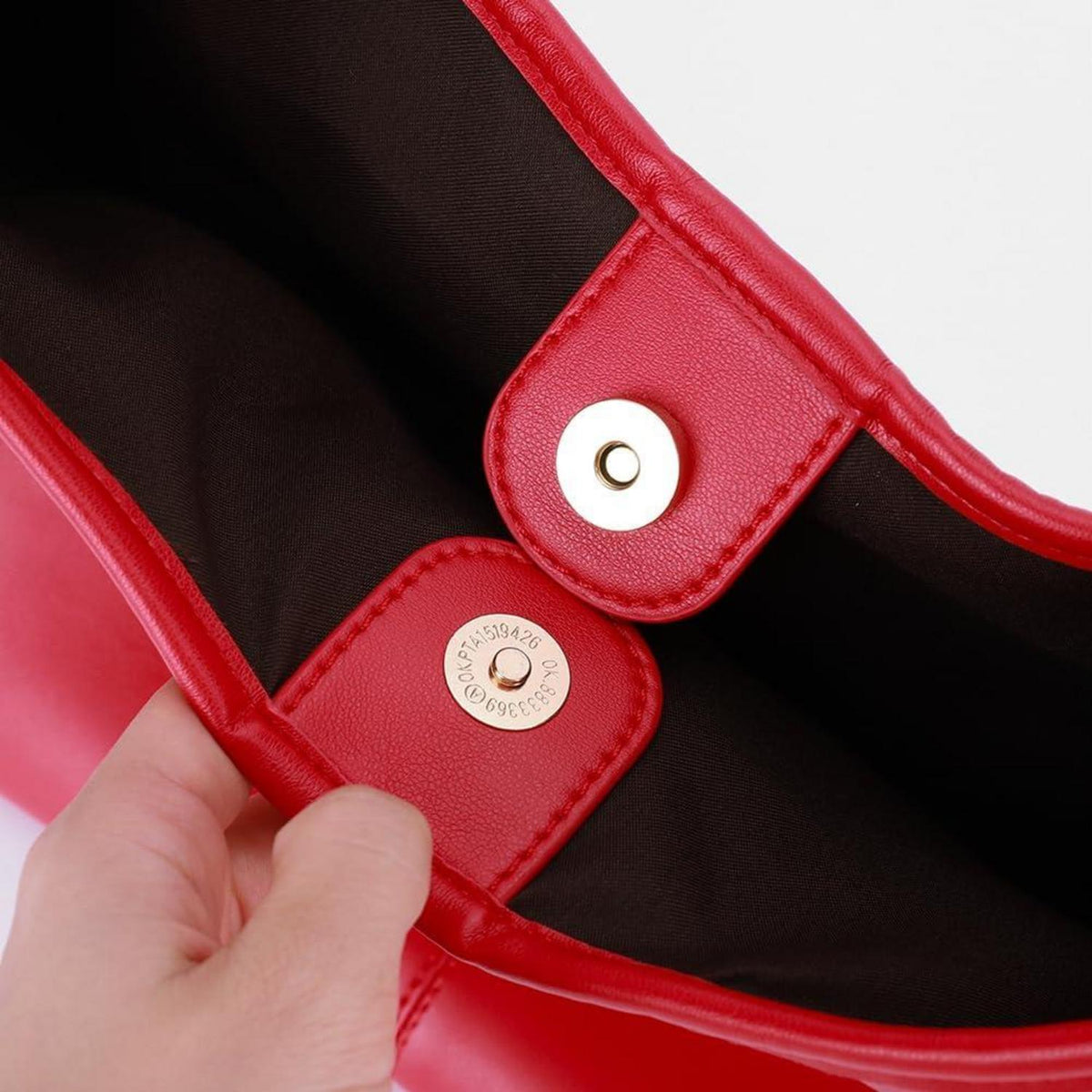 Damen Handtasche Weiches Leder Tote Bag Shopper Schultertasche Rot