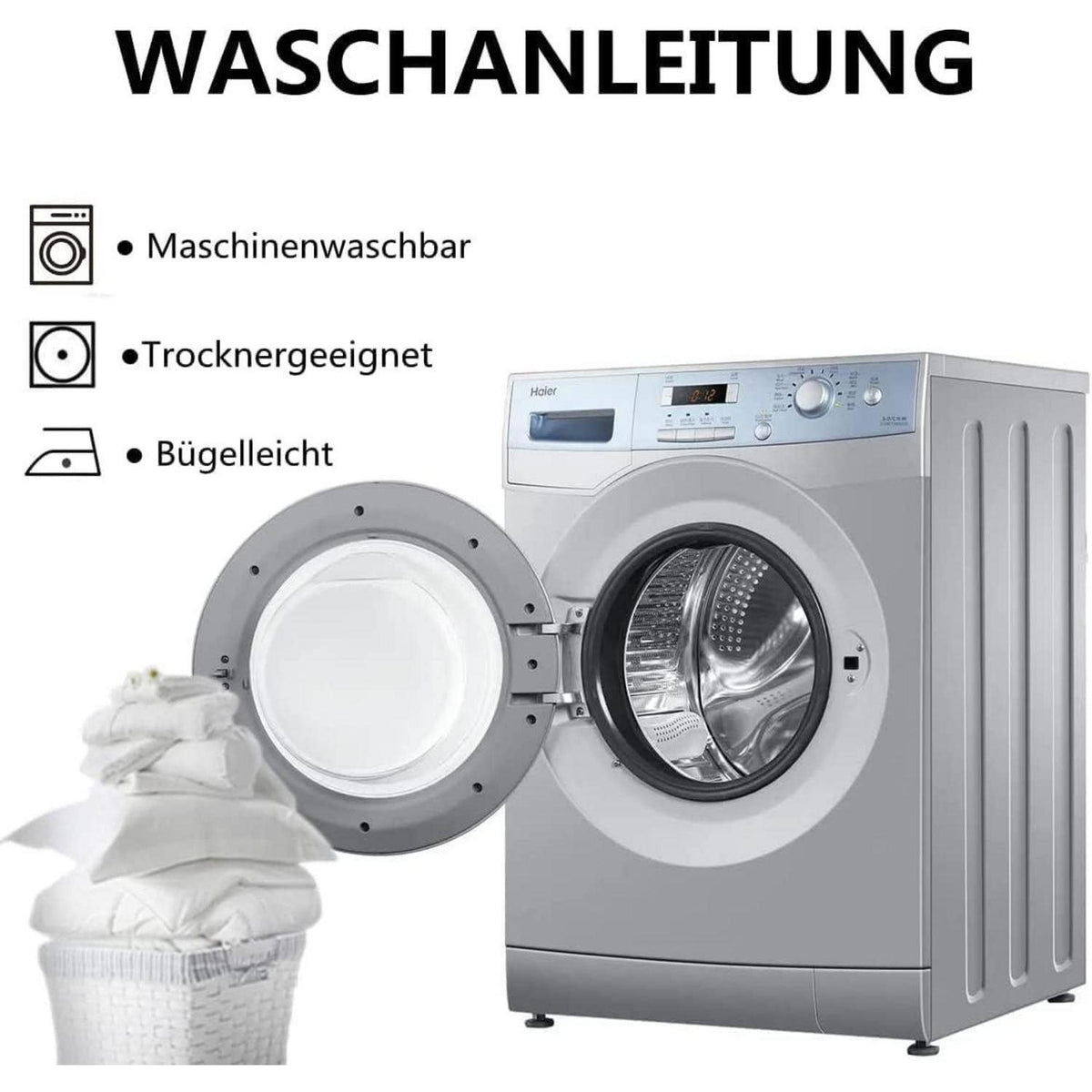 Katzen Bettwäsche Set 135x200 cm Schwarz 3D Tiermotiv