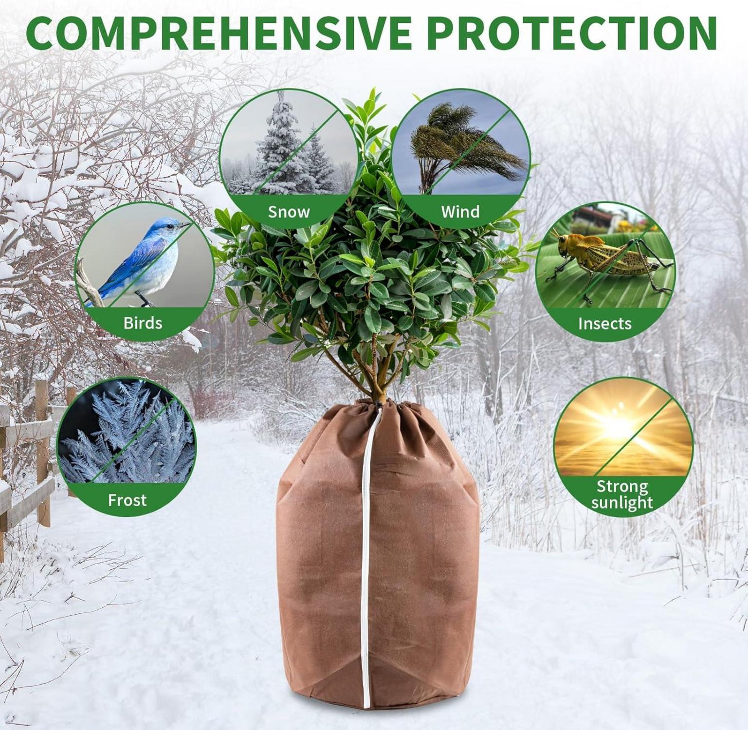 Hydrogarden Winter-Topfschutz 40x40cm XL Thermo Winterschutz