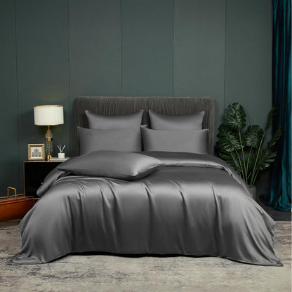 Bambus Bettwäsche Set 135x200 Grau – Atmungsaktiv & Luxuriös