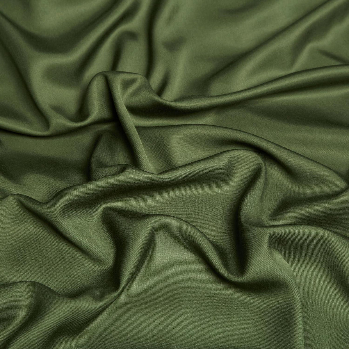 Bambus Bettwäsche Set 135x200cm Olivgrün Atmungsaktiv & Kühlend