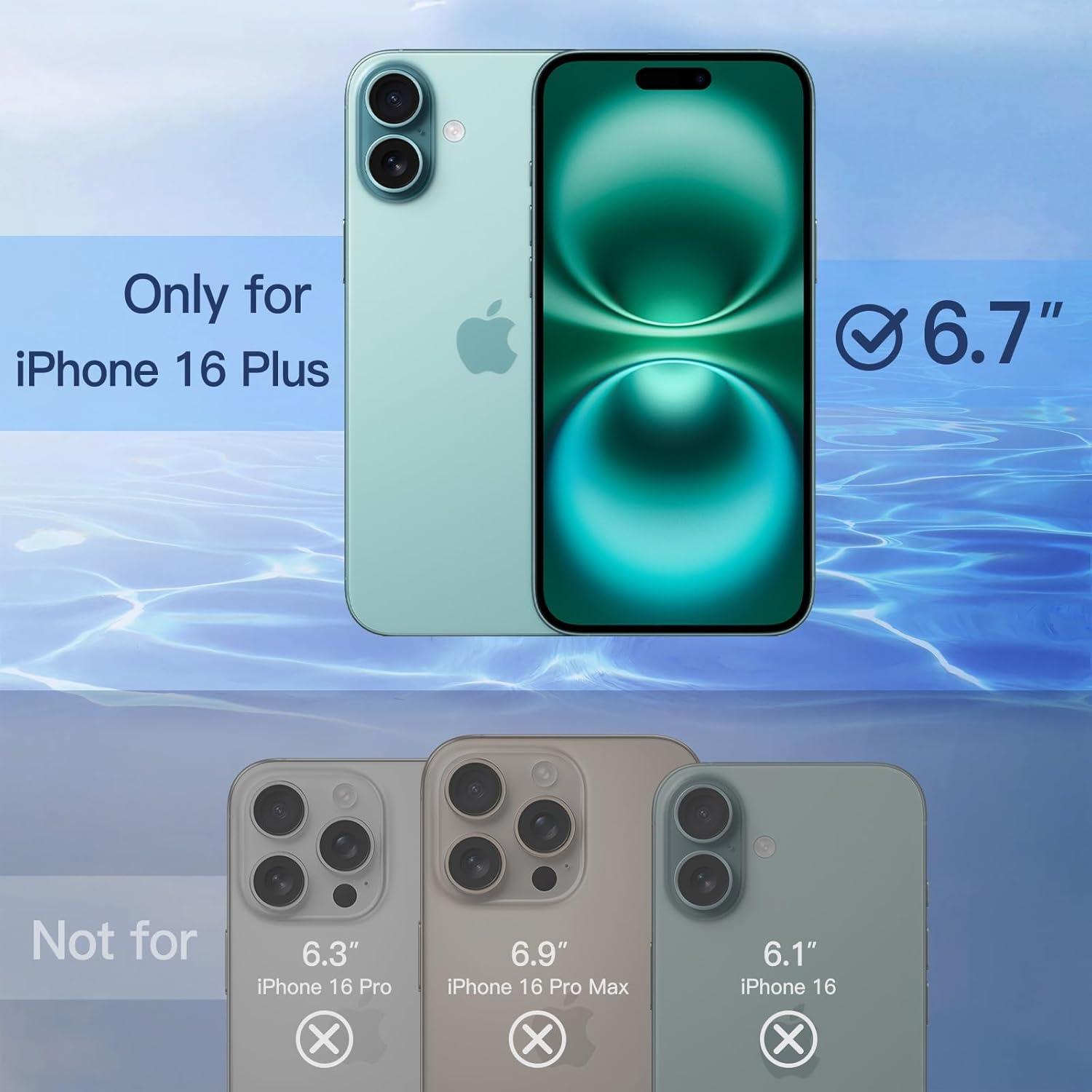 Sichtschutz iPhone 16 Plus 6,7 Zoll 2 Stück Anti-Spy