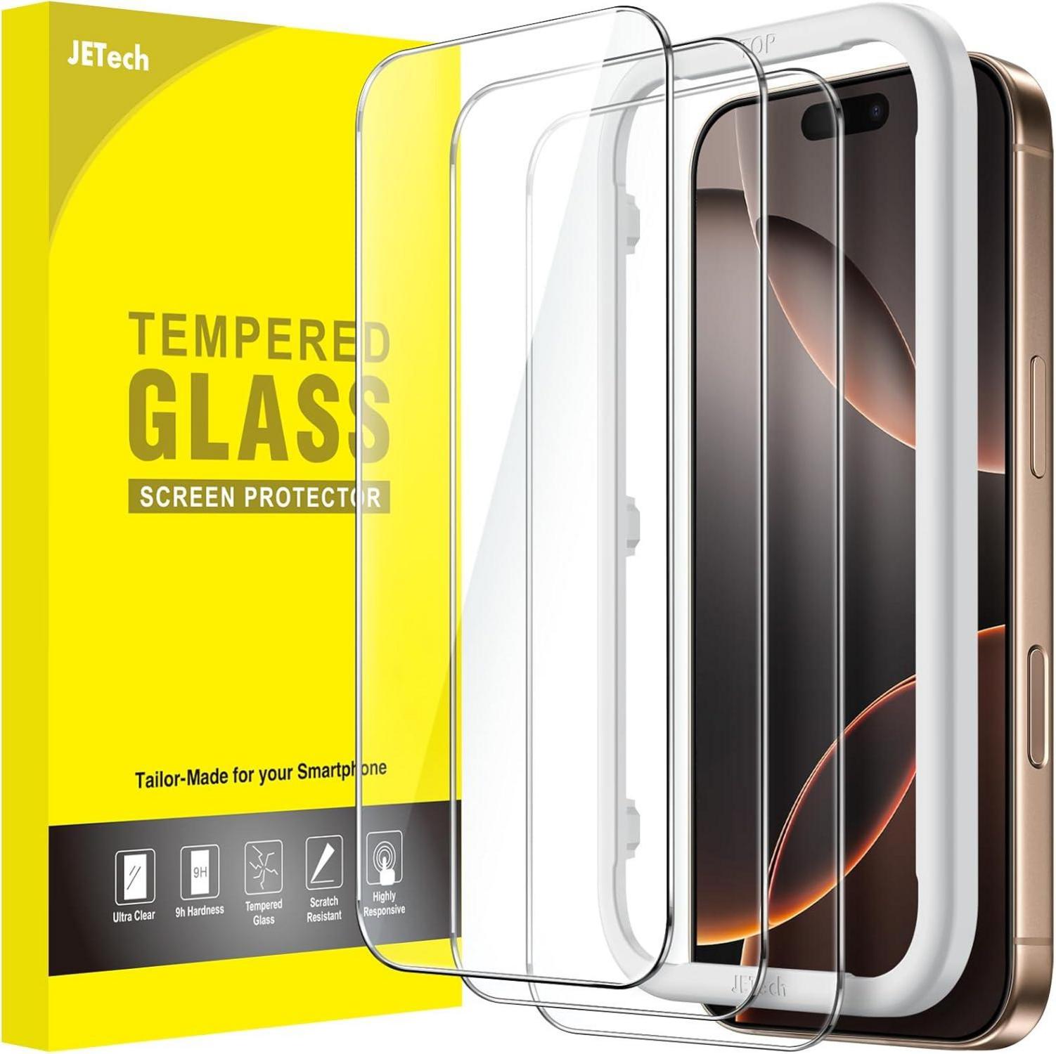 Schutzfolie für iPhone 16 Pro Max 6,9 Zoll 9H Glas 3 Stück