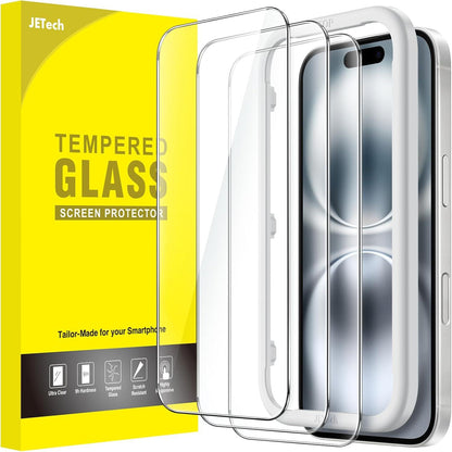 Schutzfolie iPhone 16 6,1 Zoll Gehärtetes Glas HD Klar