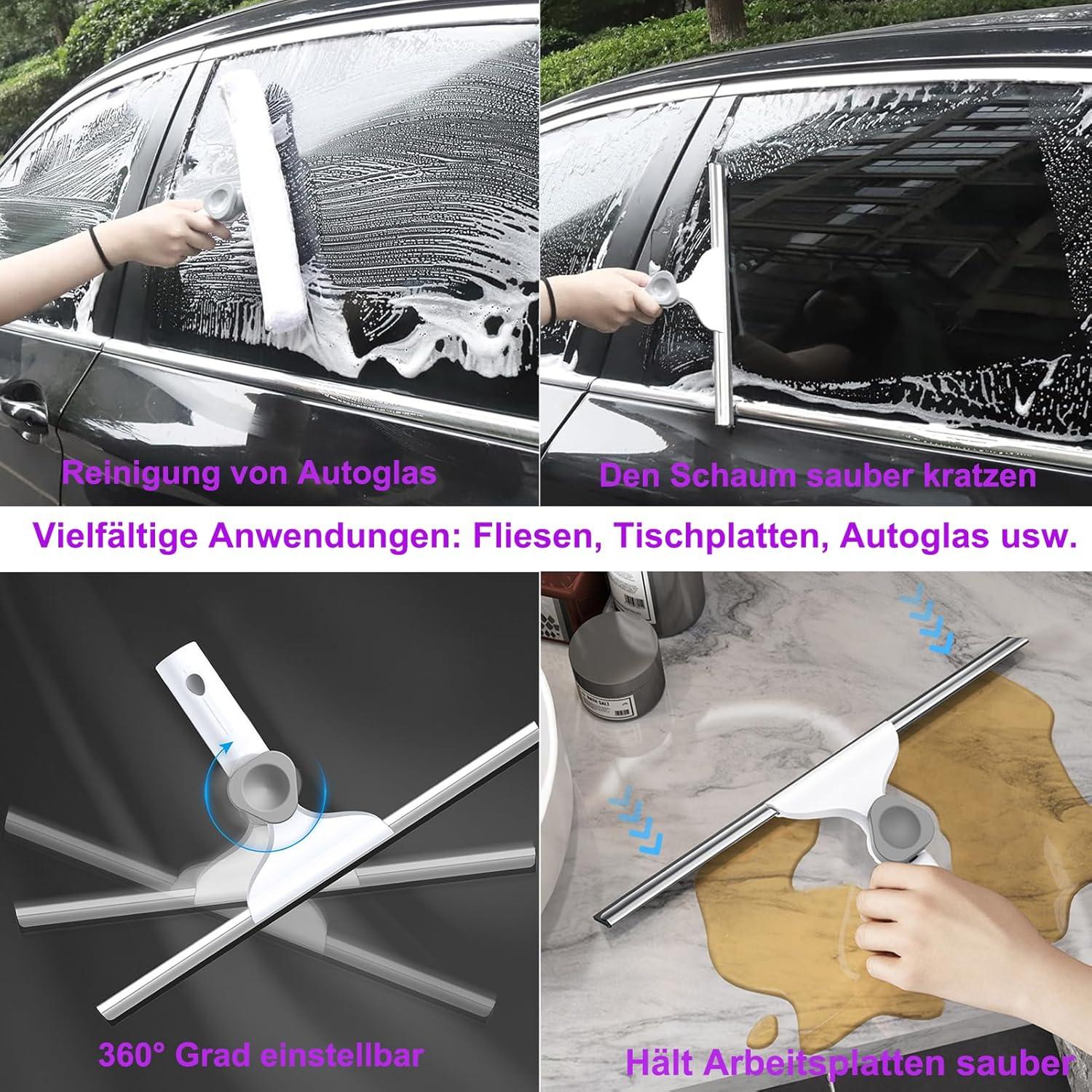 Professioneller Wasserschieber mit Silikonabzieher