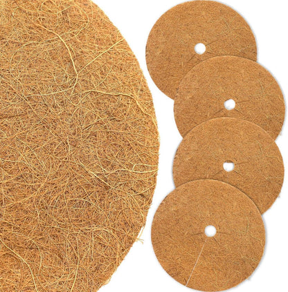 Kokosmatte Winterschutz Pflanzen Mulchscheibe 30cm 4er Set