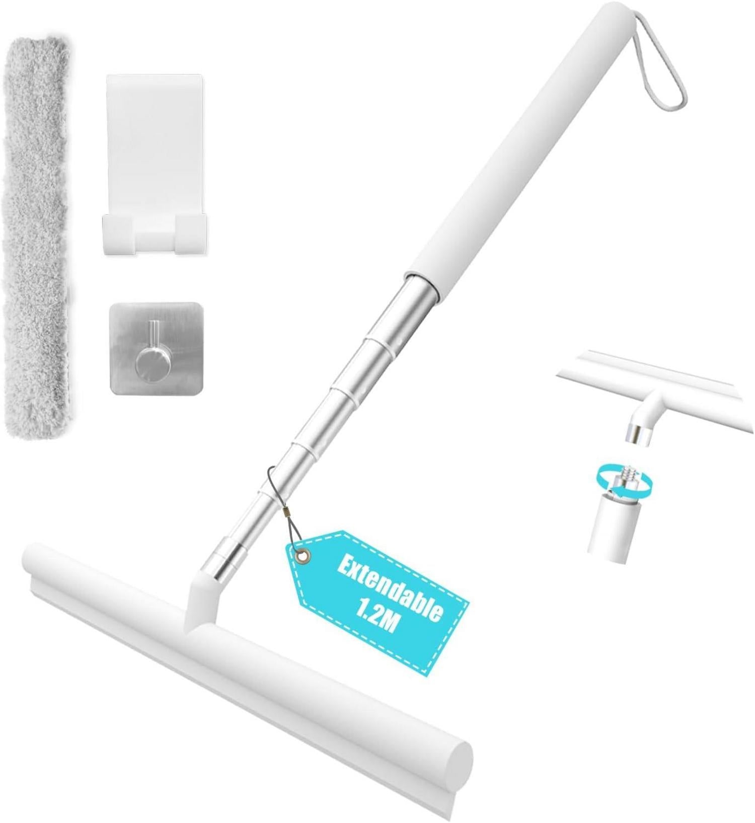 Duschabzieher Set Halterung Ohne Bohren 120cm einstellbar