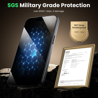 WSKEN für iPhone 16 Plus/15 Plus Panzerglas Sichtschutz 9H Privacy Displayschutzfolie