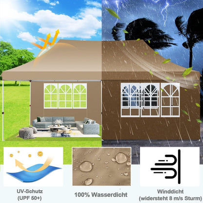 COBIZI Faltpavillon 3x6m Wasserdicht mit
