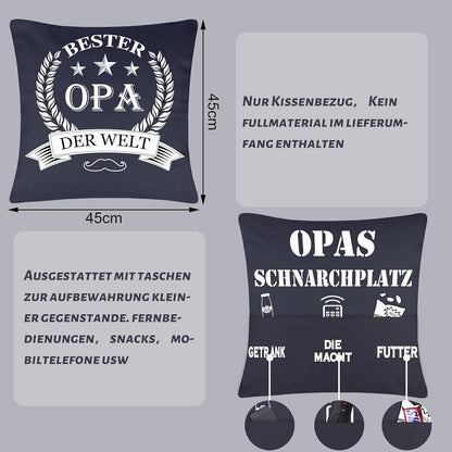 Feuerwehr Geschenke Kissenbezug 45x45 mit 3 Tasche
