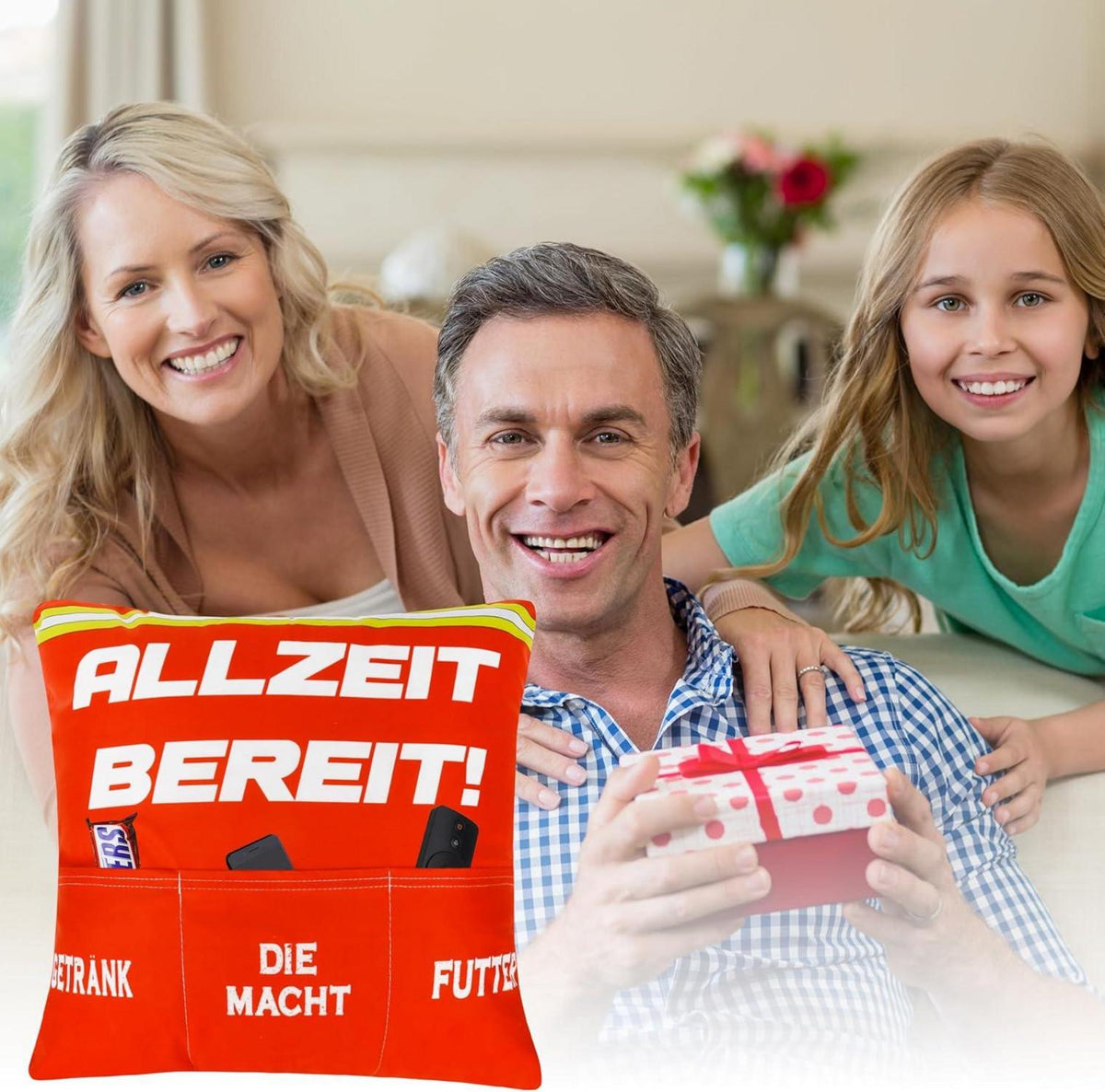 Merclix Feuerwehr Geschenke Kissenbezug 45x45 Tasche für Männer