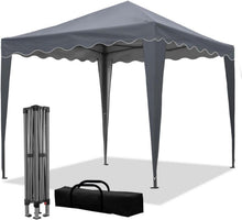 Pop-Up Pavillon mit UV-Schutz Wellenkante für Garten & Outdoor