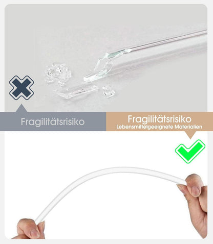 Strohhalm-Set 8stk 21,5cm Auslaufsicher Abdeckung