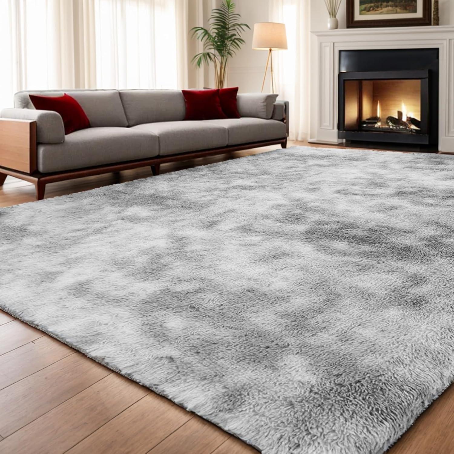 Weicher Flauschiger Zottelteppich 120x160cm Kalk - Moderner Wohnzimmer