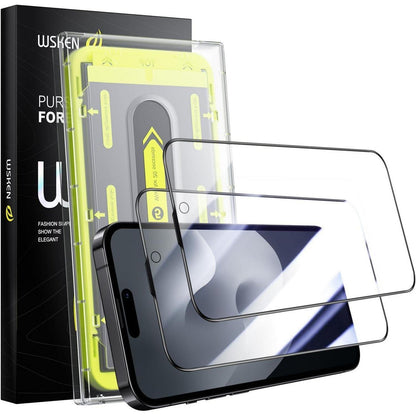 iPhone 16/15 Panzerglas Displayschutzfolie 2Stk