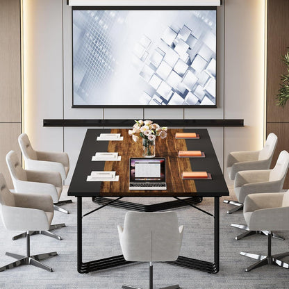 200cm Konferenztisch für 8-10 Personen – Rustikales Home Office