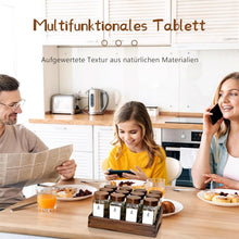 Umweltfreundliches Akazien-Gewürzregal Holz 12 Fächer