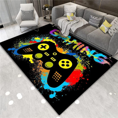 3D Gaming Teppich 160x200 cm - Rutschfest & Waschbar