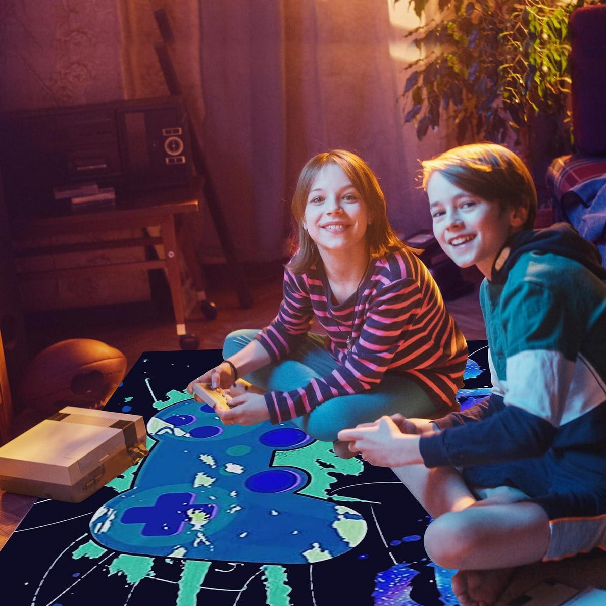Gaming Teppich 100x150 cm – Rutschfest & Waschbar für Gamer Zimmer