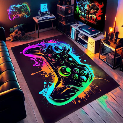 3D Gaming Teppich 160x200 cm - Rutschfest & Waschbar