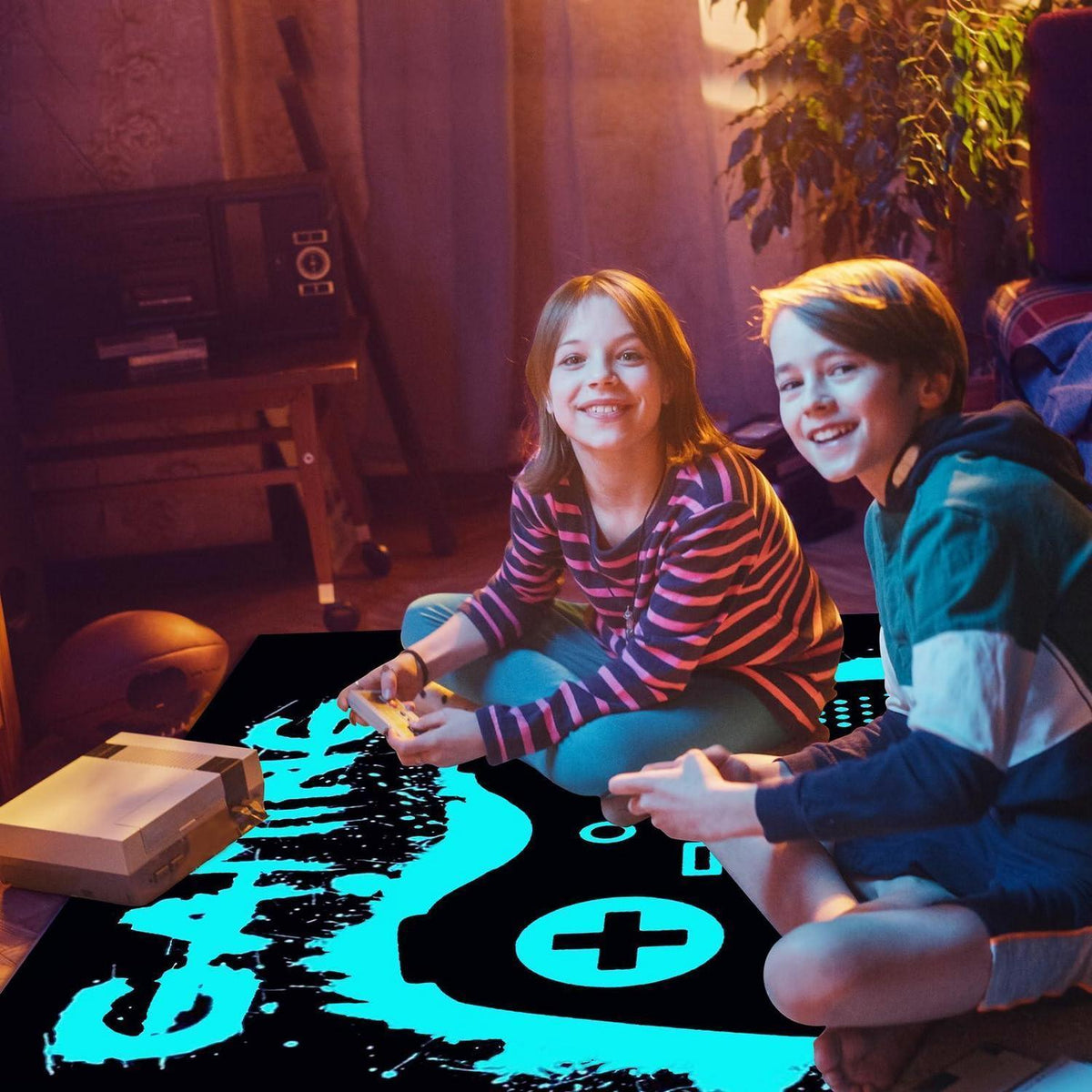 Gaming Teppich 100x150 cm – Rutschfest & Waschbar für Gamer Zimmer