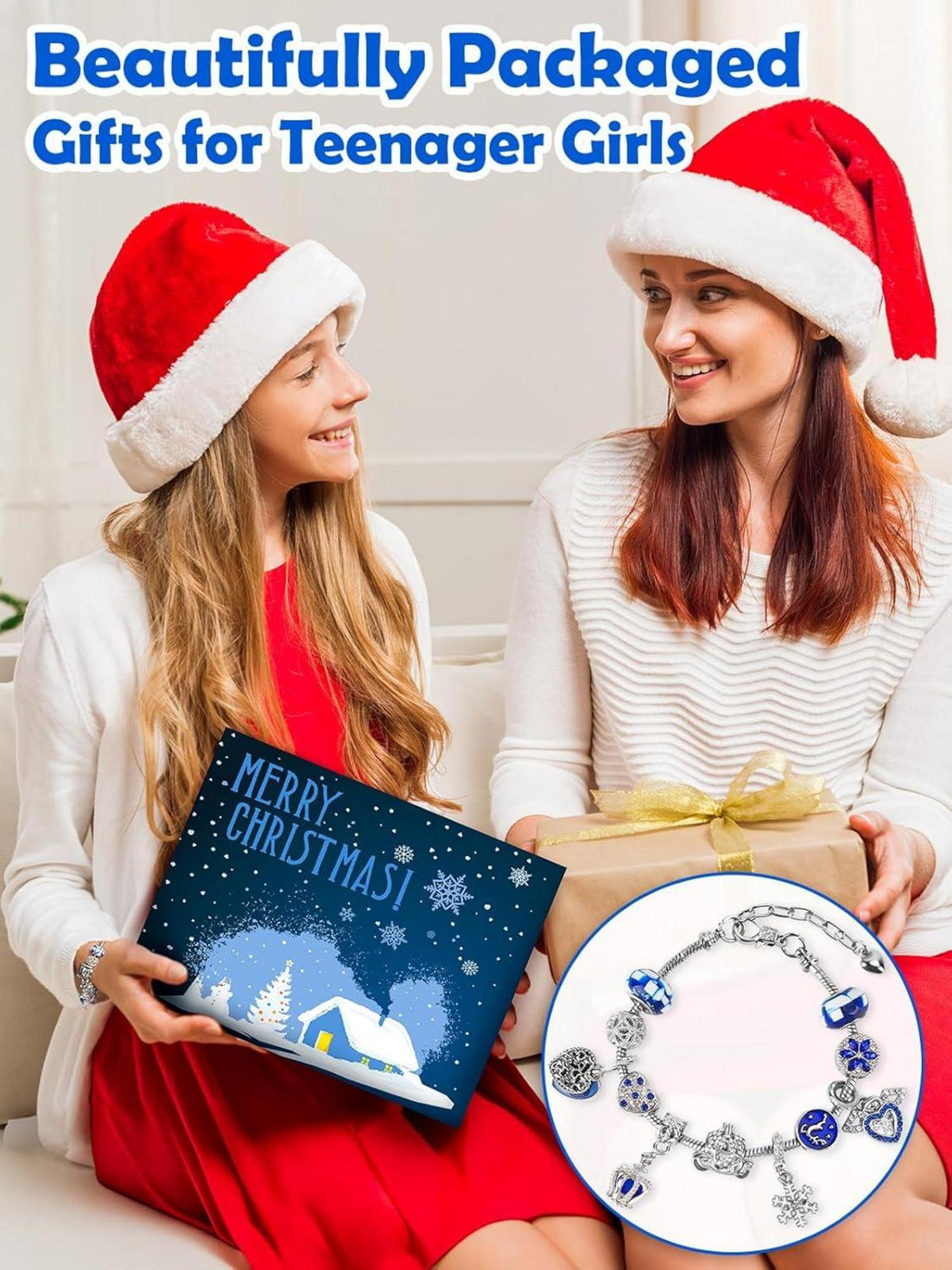 Adventskalender Mädchen Schmuck 2024 Armband DIY Weihnachtsgeschenke Kinder