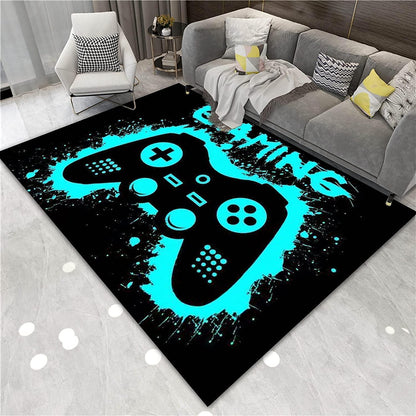 Gaming Teppich 140x180 cm - Rutschfest & Waschbar für Gamer Zimmer