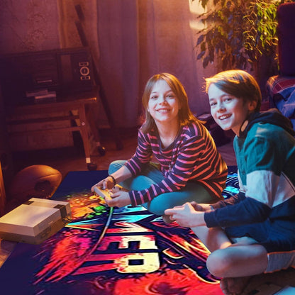 3D Gaming Teppich 160x200 cm - Rutschfest & Waschbar