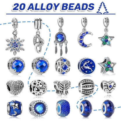 Adventskalender Schmuck Blau 2026 Mädchen Frauen 24 tolle
