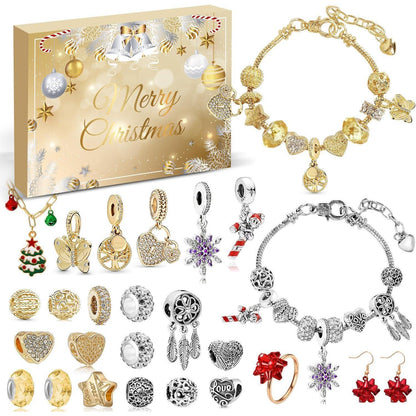 Adventskalender Schmuck 2026 Mädchen Frauen Gold Halskette