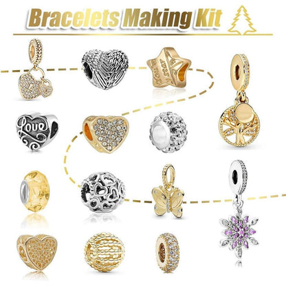 Adventskalender Schmuck 2026 Mädchen Frauen Gold Halskette