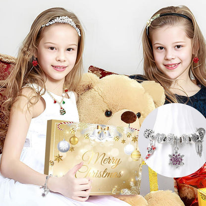 Adventskalender Schmuck 2026 Mädchen Frauen Gold Halskette