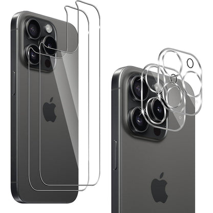 Schutzfolie für iPhone 16 Pro Panzerglas Rückseite + Kamera