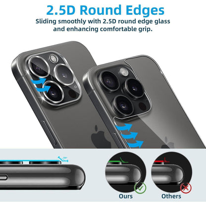 Schutzfolie für iPhone 16 Pro Panzerglas Rückseite + Kamera