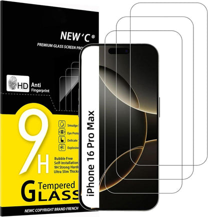 Panzer Schutz Glas iPhone 16 Pro Max 6,9 Zoll 3er Pack 9H Härte