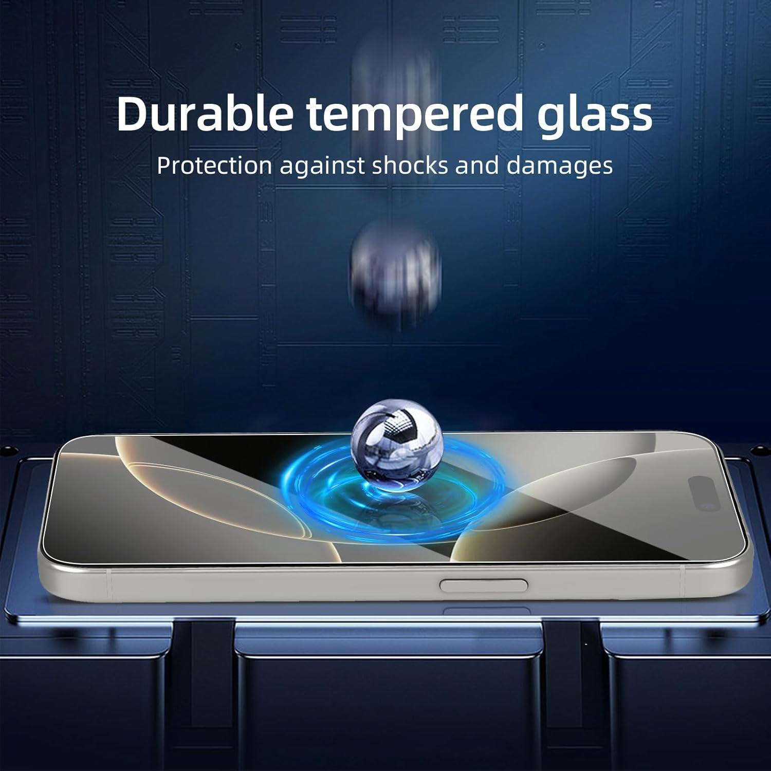 Panzer Schutz Glas iPhone 16 Pro Max 6,9 Zoll Displayfolie 9H transparent