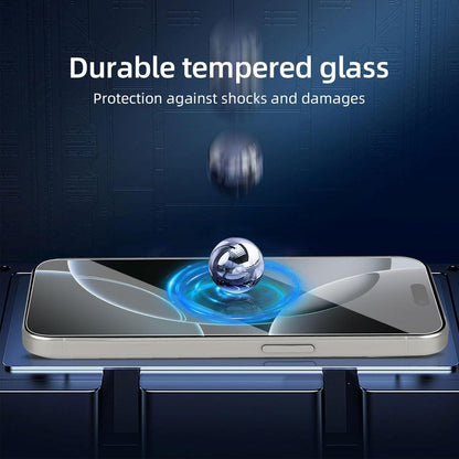 Panzer Schutz Glas für iPhone 16 Pro 6,3 Zoll 3er Set 9H Härte Displayfolie