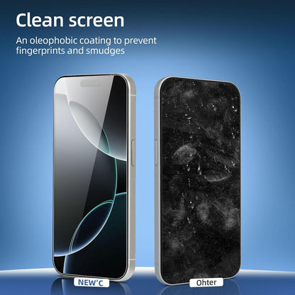 Panzer Schutz Glas für iPhone 16 Pro 6,3 Zoll 3 Stück 9H Härte HD Displayschutzfolie