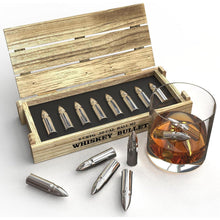 Bullet Eiswürfel Edelstahl - Wiederverwendbare Whisky Steine Geschenk für Ihn