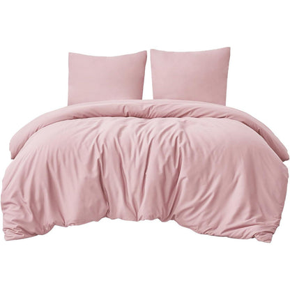 Bettwäsche-Set 220x240cm 3-teilig Mikrofaser Rosa