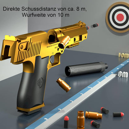 Bybykoi Kinder Spielzeug Pistole 1:1 M1911 Wüstenadler inkl. 50 Soft bullets