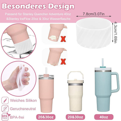 Silikon Cup Zubehör Set für 9-10mm Strohhalme 9-teilig