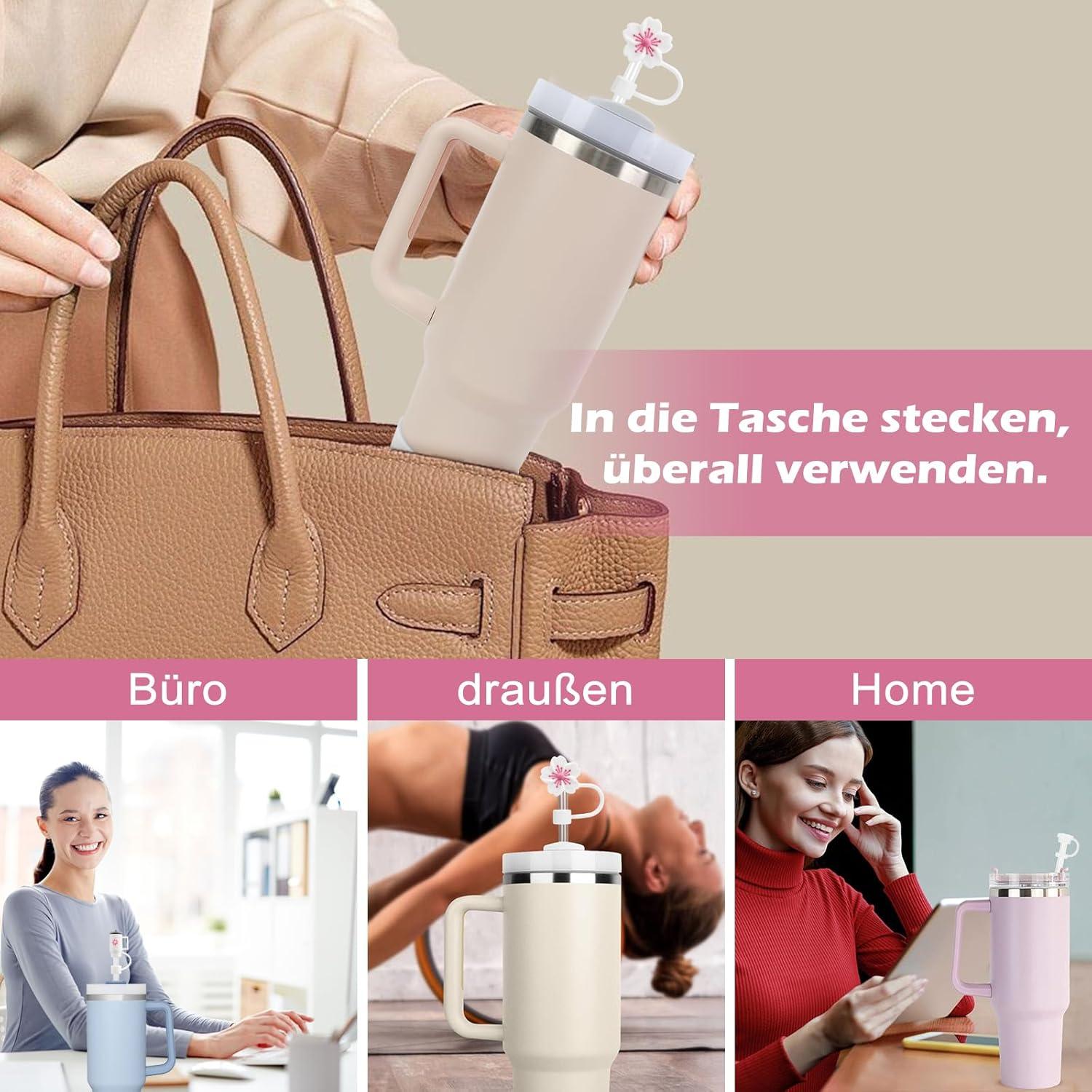 Silikon Cup Zubehör Set für 9-10mm Strohhalme 9-teilig
