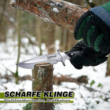 Outdoor Survival Messer mit Lederscheide für Männer Camping