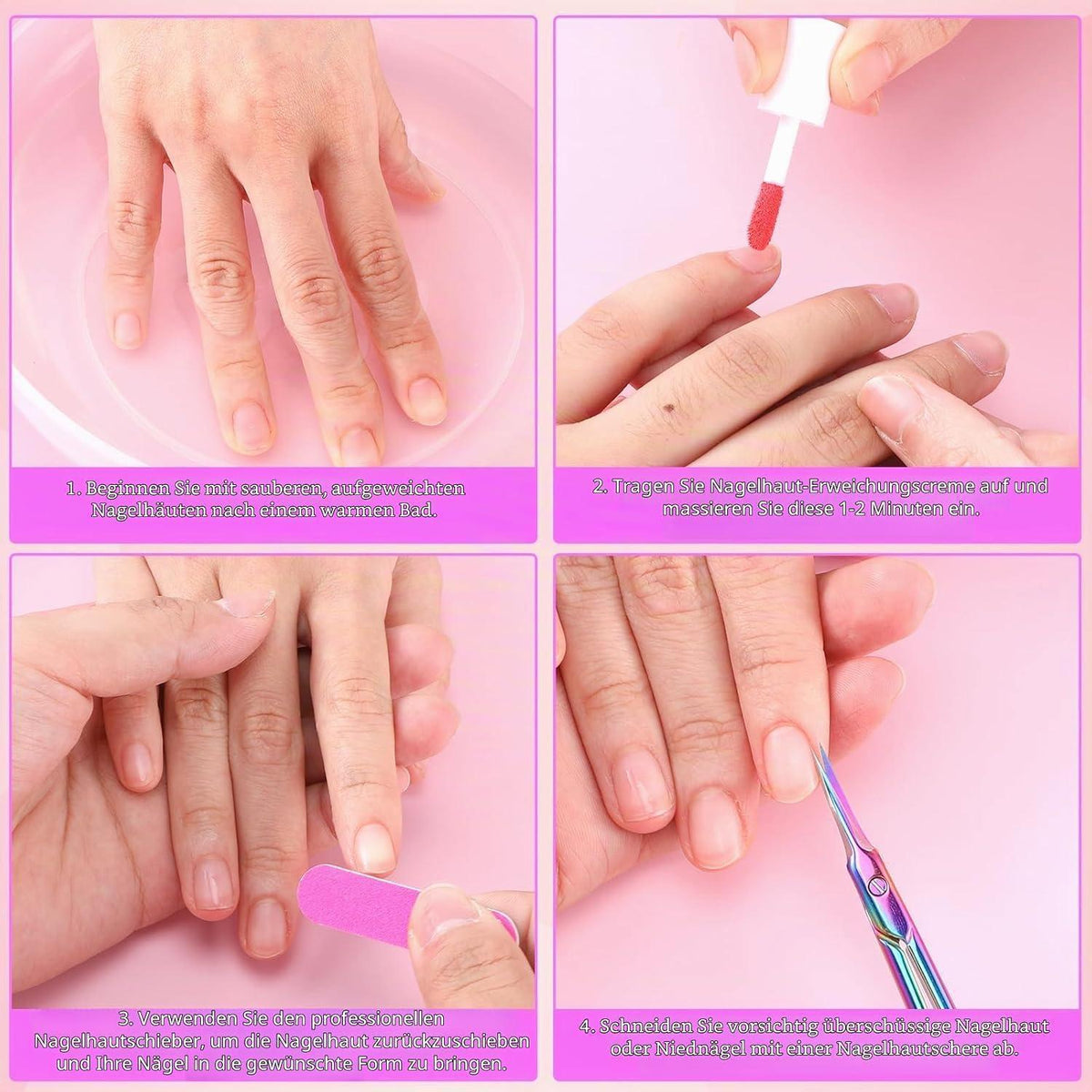 Gebogene Nagelhautschere Edelstahl – Präzise Maniküre & Hautpflege