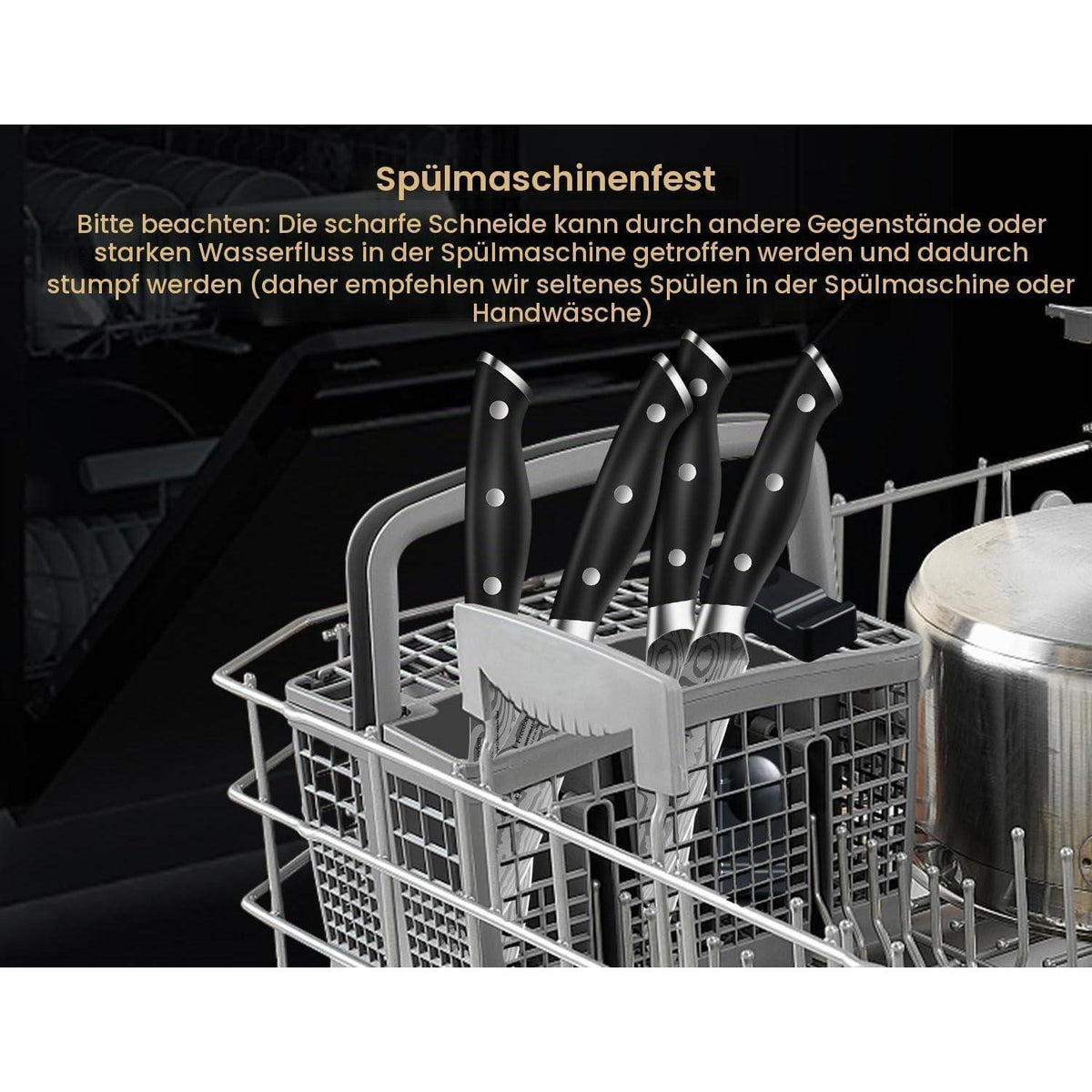 Steakmesser-Set 8-teilig | Edelstahl, Ergonomisch & Scharf