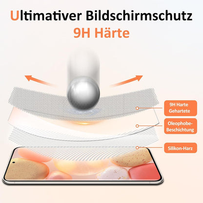 Panzerglas Schutzfolie Samsung Galaxy S23 5G [2 Displayschutz+1