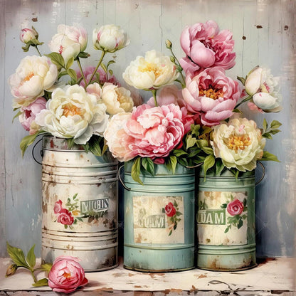 5D Diamant Painting Blumen Bild Set für Erwachsene & Kinder